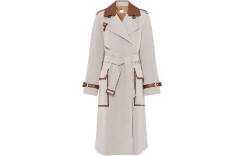 Burberry SS21 Trench Coat Women's Soft Yellow Heather Gray