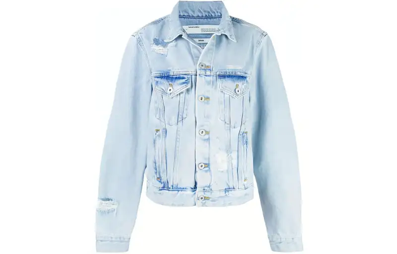 OFF-WHITE Embroidered Denim Jacket
