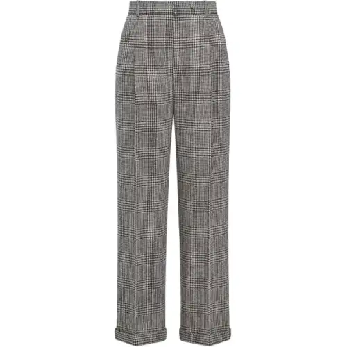 Christian DIOR Plaid Wide Leg Pants