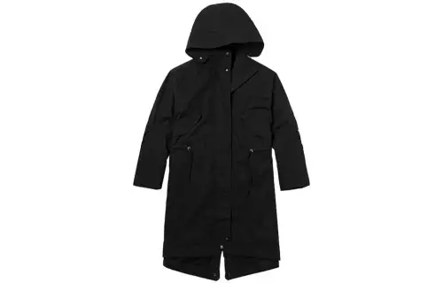 Timberland Parka Coats Women's Black Hooded Moderate