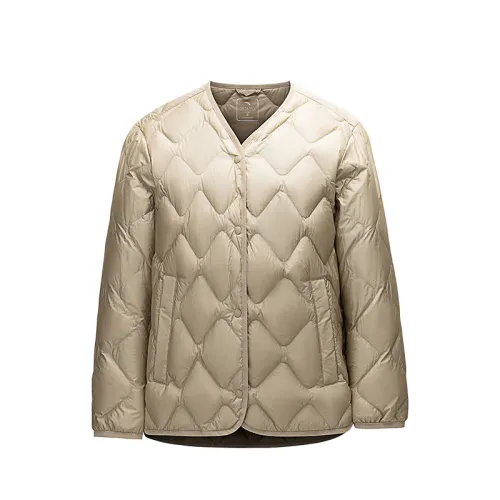 Anta Variety Training Collection Down Jacket Women's Walnut Khaki