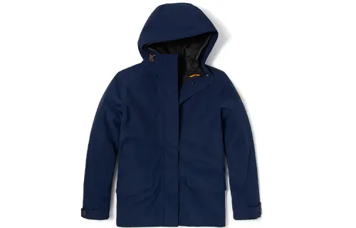 Timberland Windbreaker Jackets Women's Dark Blue Hooded Thickened