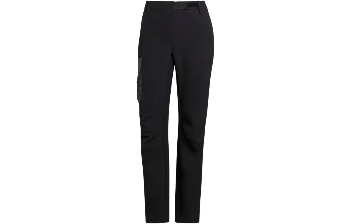 Adidas Knitted Sweatpants Women's Black Moderate Cuffed Pants