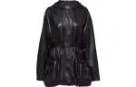 PRADA FW21 Leather Jacket Women's Black