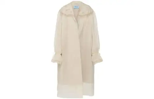 【Runway】single-breasted intarsia-lace coat