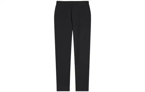 UNIQLO Casual Pants Women's Black Thickened And Fleece Lined Straight Fit Pants