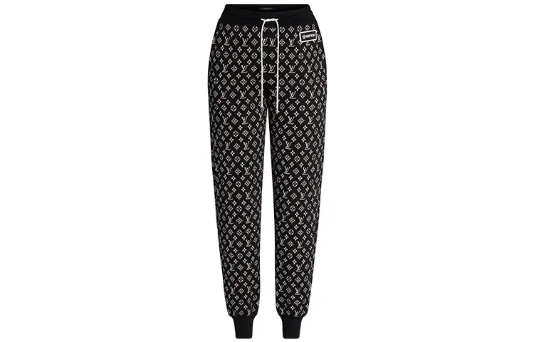 LOUIS VUITTON SS21 Knitted Sweatpants Women's Black