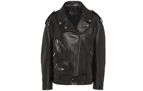 PRADA FW21 Leather Jacket Women's Black