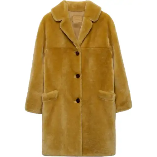 PRADA FW24 Coats Women's Yellow