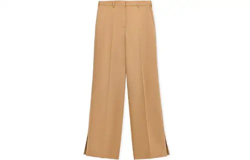 LOEWE Casual Pants Women's Brown Moderate Wide Leg Pants