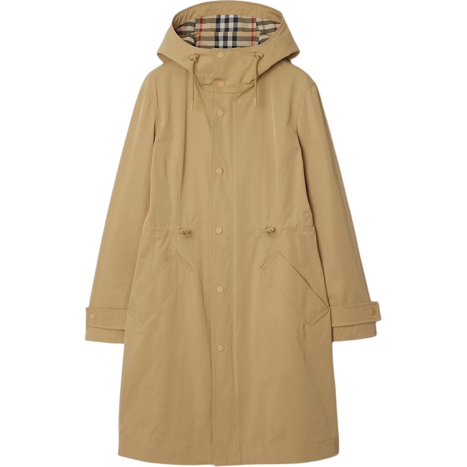 Женское пальто Burberry Hooded Coat (верблюжье)