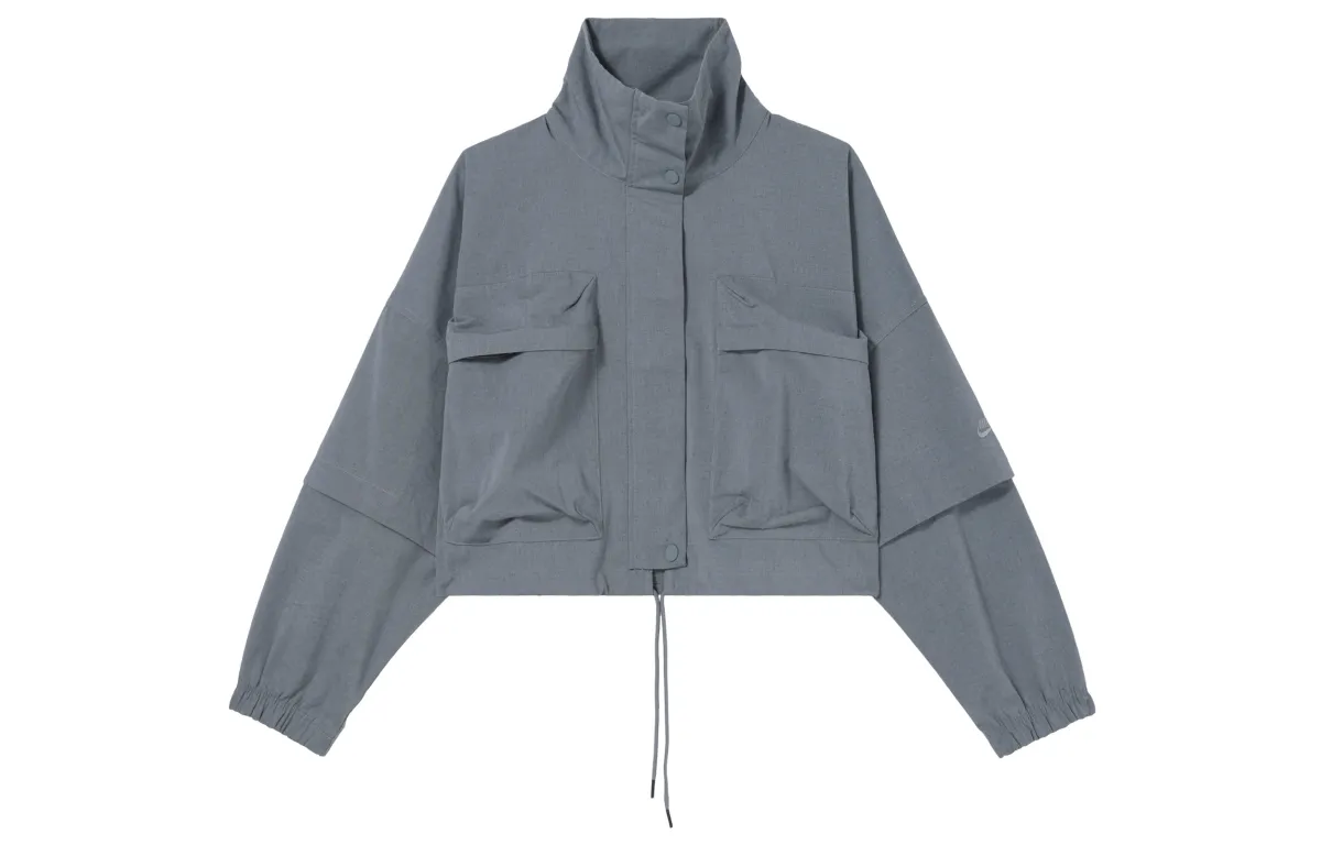 Nike ripstop detachable-sleeve jacket