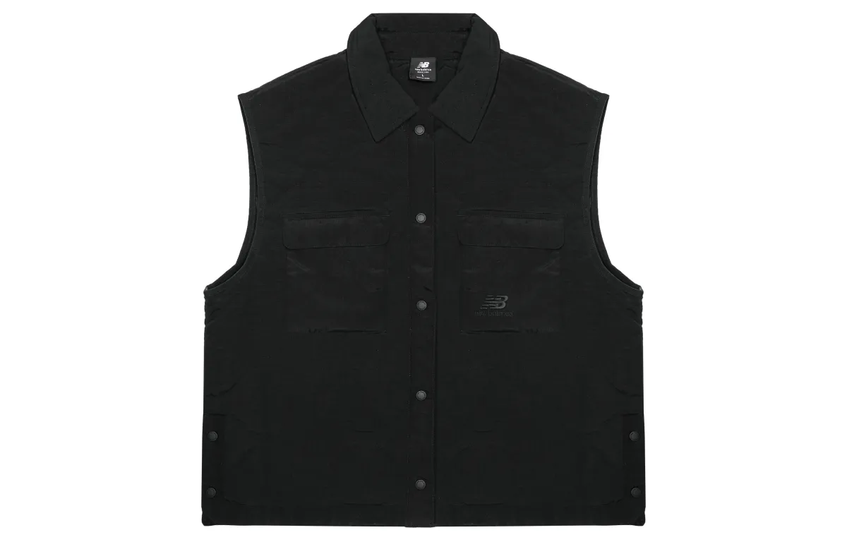 New Balance Vests Women's Black Lapel Moderate Other