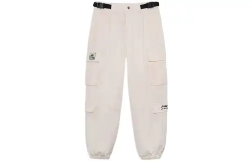 Li Ning China Li Ning Casual Pants Women's Ecru Moderate Cuffed Pants