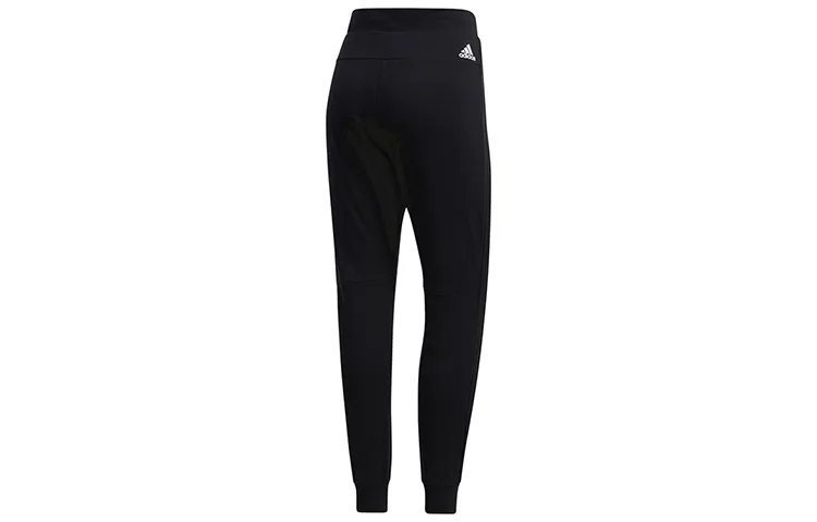 Adidas Knitted Sweatpants Women's Black Moderate Cuffed Pants
