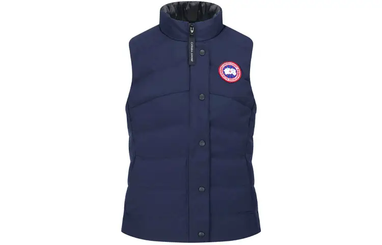 Canada Goose Blue Logo Patch Padded Gilet