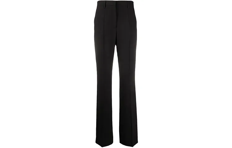 PRADA Casual Pants Women's Black Moderate Straight Fit Pants