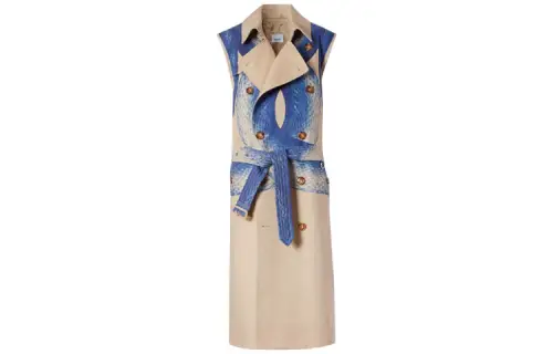 Burberry Trench Coat Women's Ink Marine Blue