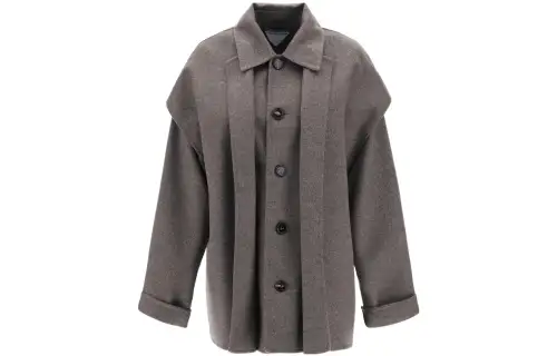 Bottega Veneta Buttoned Oversized Coat