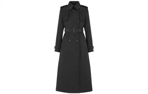 DIOR Coats Women's Black Lapel Moderate Straight Fit