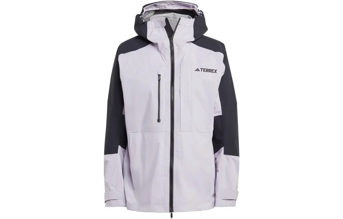 Adidas Terre Waterproof And Windproof Windbreaker Jacket Women's Silver