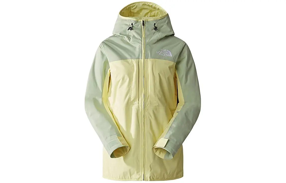 THE NORTH FACE Waterproof, Windproof, And Water Repellent Windbreaker Jacket Women's Yellow Green