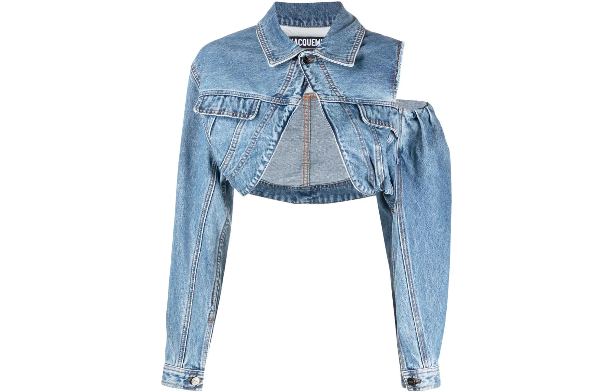 Jacquemus La Chemise De Nimes Linon Jacket 'Light Blue/Tabac'