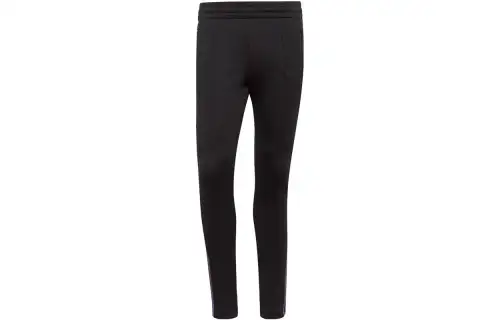 Adidas Originals Knitted Sweatpants Women's Black Moderate Straight Fit Pants