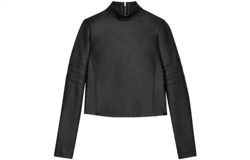 SAINT LAURENT Leather Jacket Women's Black