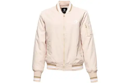 Converse Baseball Jerseys Women's Pink Baseball Collar Moderate Straight Fit