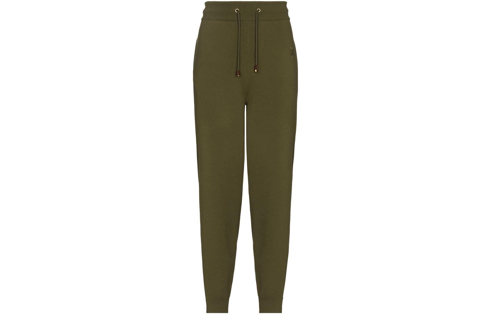Burberry SS22 Knitted Sweatpants Women's Green