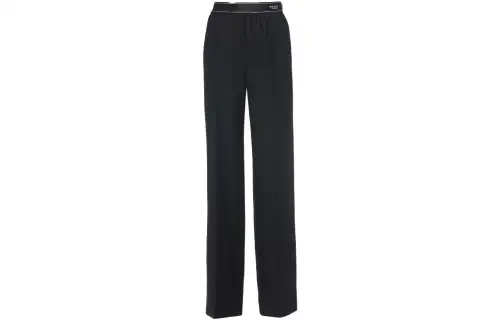 PRADA Casual Pants Women's Black Moderate Straight Fit Pants