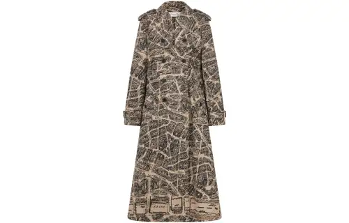 DIOR Trench Coats Women's Beige Lapel Moderate Other