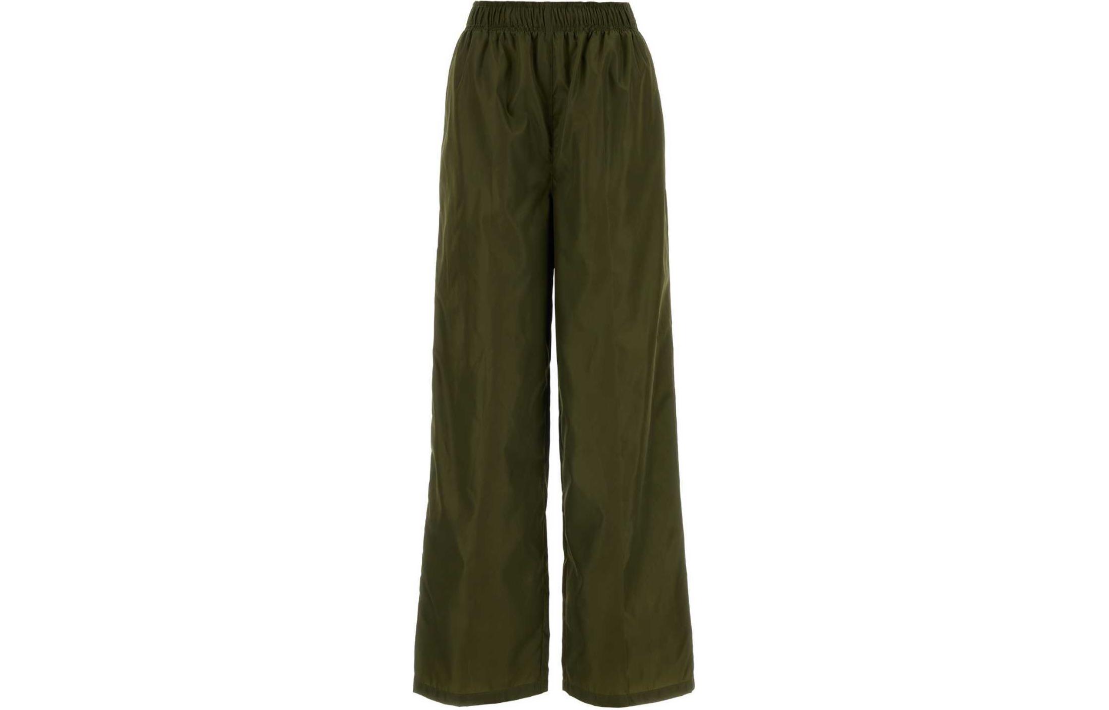 PRADA Elasticated Waistband Straight-Leg Trousers