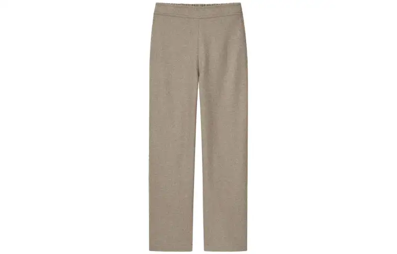 UNIQLO Casual Pants Women's Dark Beige Moderate Straight Fit Pants