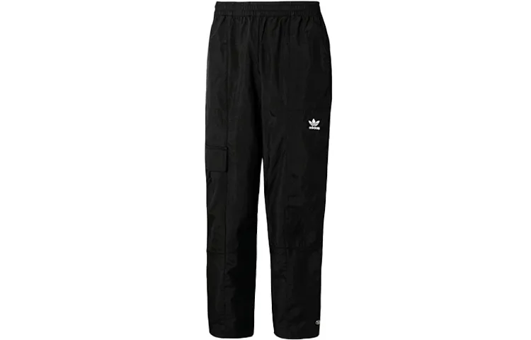 Adidas Originals Knitted Sweatpants Women's Black Moderate Cuffed Pants