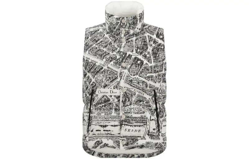 DIOR FW23 Puffer Jacket Women's Multicolor
