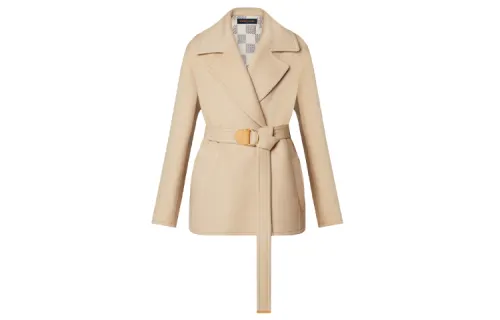 LOUIS VUITTON Coat Women's Brown