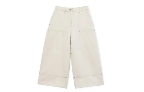 LOEWE SS24 Casual Pants Women's White