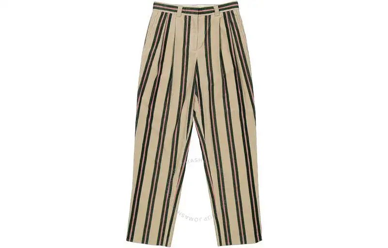 Burberry Casual Pants Women's Yellow Moderate Straight Fit Pants