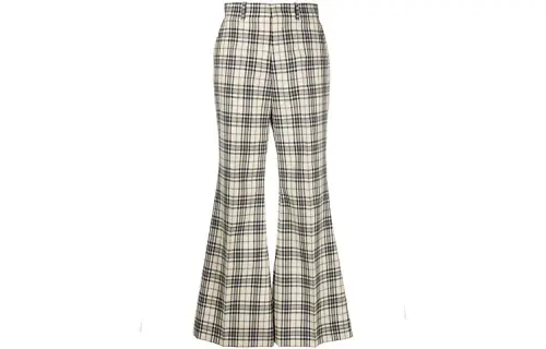 【Previous Season】tweed check flared trousers
