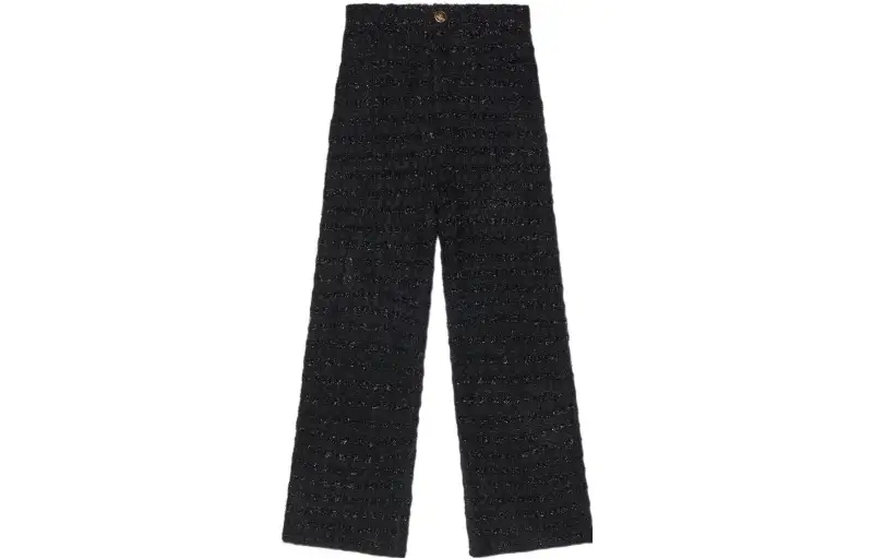 Balenciaga Tweed Metallic Thread Trousers
