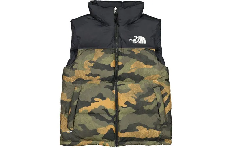 THE NORTH FACE Vest Women's Green Camouflage