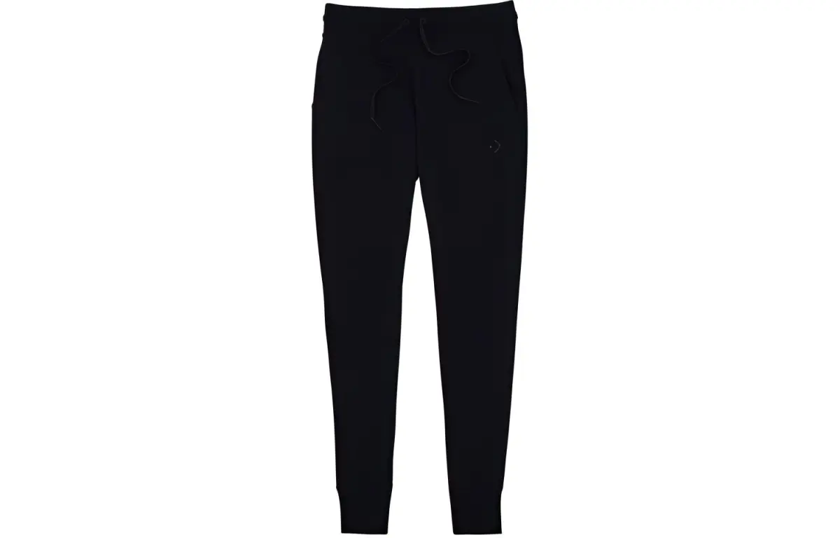 Converse Knitted Sweatpants Women's Black Moderate Straight Fit Pants