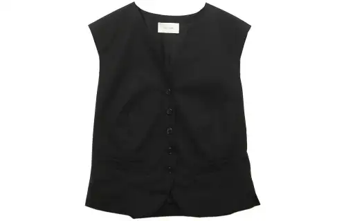 THE ROW Vests Women's Black V Neck Moderate Other