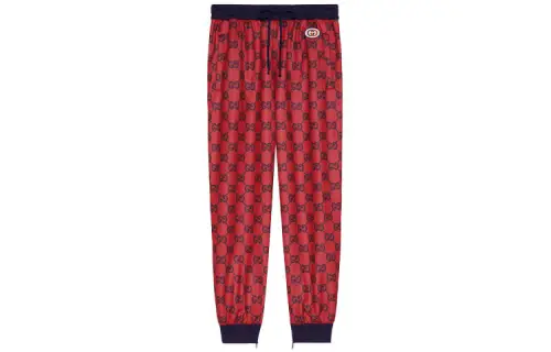 GUCCI Casual Pants Women's Red Moderate Cuffed Pants