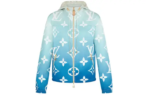 LOUIS VUITTON Cropped Coat Women's Blue