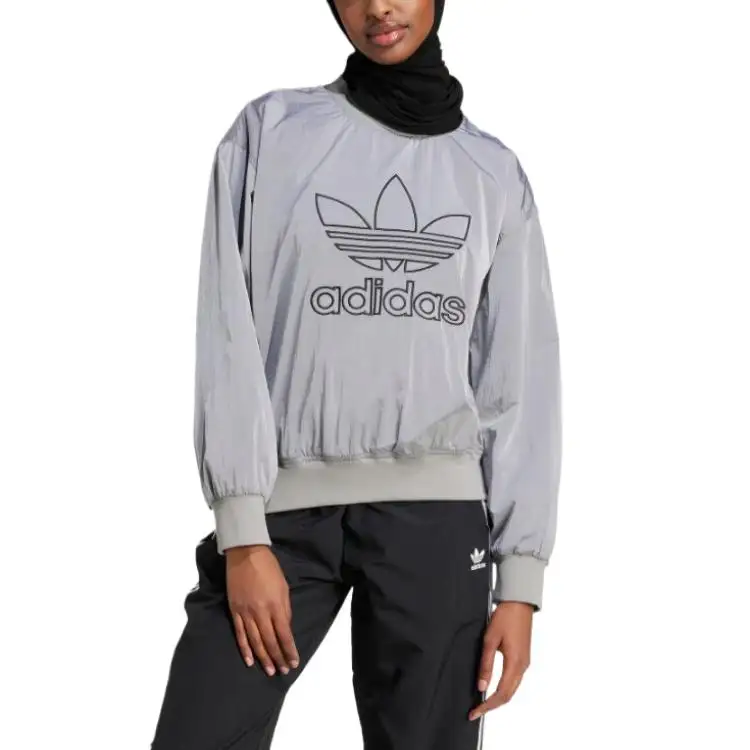 Adidas Originals SS25 Sweatshirt Women's Pure Ice Gray