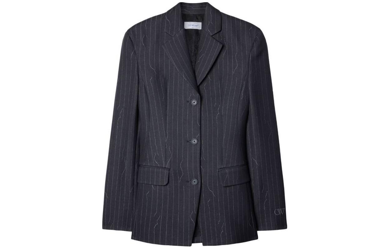 OFF-WHITE Single-Breasted Long-Sleeved Blazer