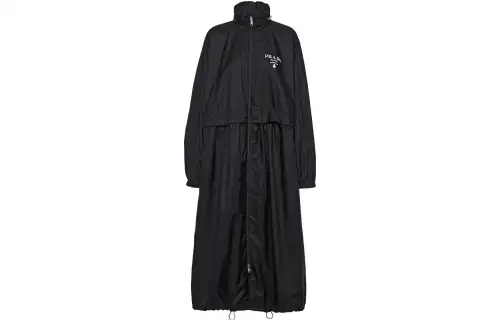 PRADA Re-Nylon Zip-up Raincoat